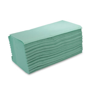zetForm® - Falthandtücher V-Falz, Tissue, grün, 2-lagig
