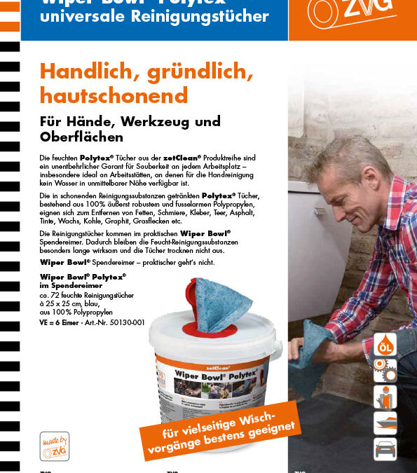 Wiper Bowl® Polytex® universale Reinigungstücher