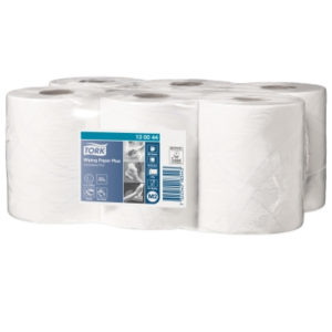TORK 130044 - Premium starke Mehrzweck Papierwischtücher, Midi Innenabrollung, 2-lagig, 368 Abrisse