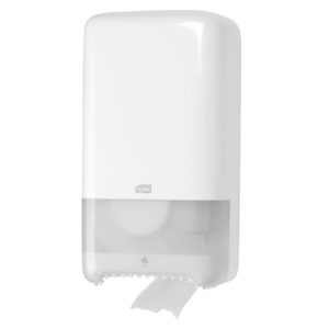 TORK 557500 - Spender für Midi Toilettenpapier, weiß, Kunststoff