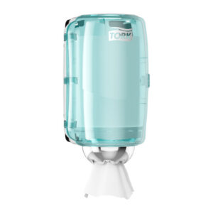 TORK 658000 - Spender für Mini Innenabrollung, türkis-weiß, Kunststoff
