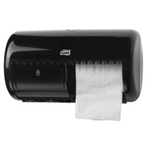 TORK 557008 - Spender für Kleinrollen Toilettenpapier, schwarz, Kunststoff