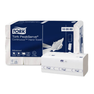 TORK 100589 - PeakServe endlos Handtücher Advanced, weiß, 1-lagig