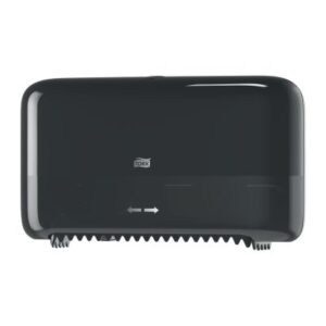 TORK 558048 - OptiServe Spender für 2 Rollen hüslenloses Toilettenpapier, schwarz, Kunststoff