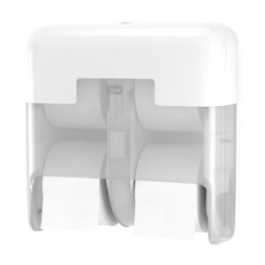 TORK 558051 - OptiServe Spender für 4 Rollen hüslenloses Toilettenpapier, weiß, Kunststoff
