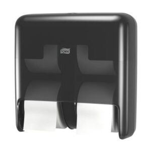 TORK 558052 - OptiServe Spender für 4 Rollen hüslenloses Toilettenpapier, schwarz, Kunststoff